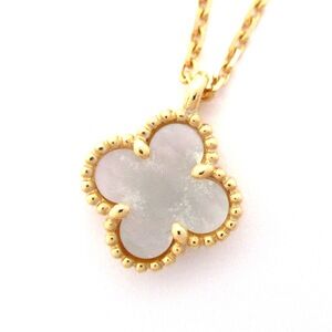 Van Cleef & Arpels Sweet Alhambra Necklace 18K Yellow Gold Mother of Pearl
